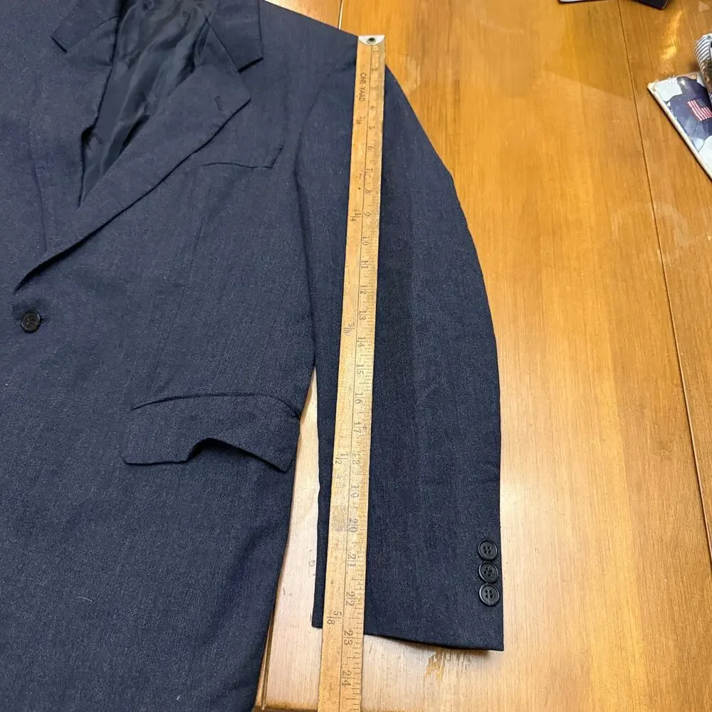 Vintage Burberrys x Loden-Frey Navy Wool Blazer 40S / EU 25 Ticket Pocket Jacket
